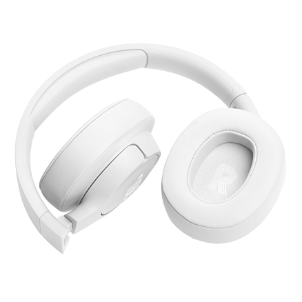 Наушники беспроводные Bluetooth JBL Tune 720BT полноразмерные с микрофоном белые