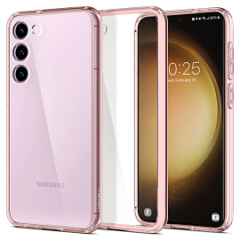 Чехол для Samsung Galaxy S23 гибридный Spigen Ultra Hybrid розовый
