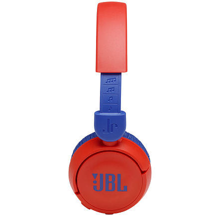 Наушники беспроводные Bluetooth для детей JBL JR310BT накладные складные красно-синие