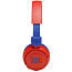 Наушники беспроводные Bluetooth для детей JBL JR310BT накладные складные красно-синие