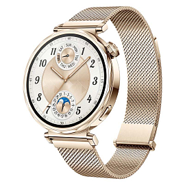Умные часы Huawei Watch GT 5 41 мм с металлическим ремешком золотистые