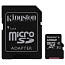 Карта памяти Kingston MicroSDXC 128Gb Class 10 скоростная с адаптером SD