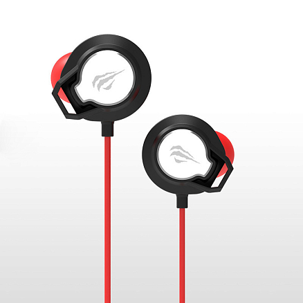 Наушники Havit GE02 вакуумные с микрофоном черно-красные