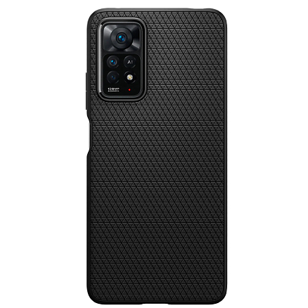 Чехол для Xiaomi Redmi Note 11 Pro, 11 Pro 5G гелевый Spigen Liquid Air матовый черный