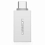 Переходник Type-C - USB 3.0 (папа - мама) Ugreen US173 белый