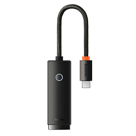 Переходник Type-C - Ethernet RJ45 1000 Мбит/с Baseus Lite Series черный
