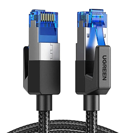 Сетевой кабель (патч-корд) RJ45 Cat.8 F/FTP длина 3 м плетеный Ugreen NW153 черный