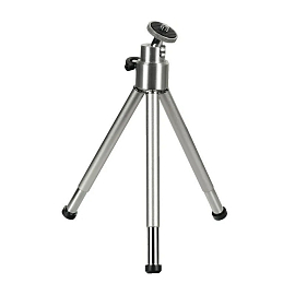 Мини-штатив для телефона, фотоаппарата или экшн-камеры Hama H-00004009 серебристый