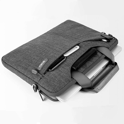 Сумка для ноутбука до 15,6 дюйма WiWU City серая