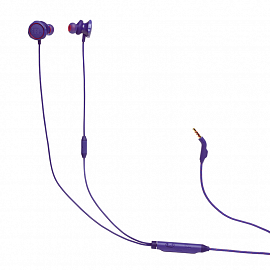 Наушники JBL Quantum 50 вакуумные с микрофоном игровые фиолетовые