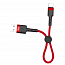 Кабель USB - Lightning для зарядки iPhone 0,25 м 2.1А XO NB117 красный