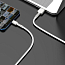 Кабель Type-C - USB для зарядки 1 м плетеный 6А 66W Baseus Cafule Metal Data CAKF000102 (быстрая зарядка) белый