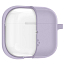 Чехол для наушников AirPods 3 силиконовый с карабином Spigen Silicone Fit фиолетовый