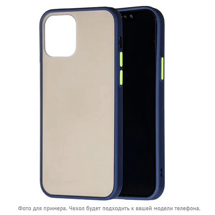 Чехол для Huawei Y7 2019 силиконовый CASE Acrylic синий