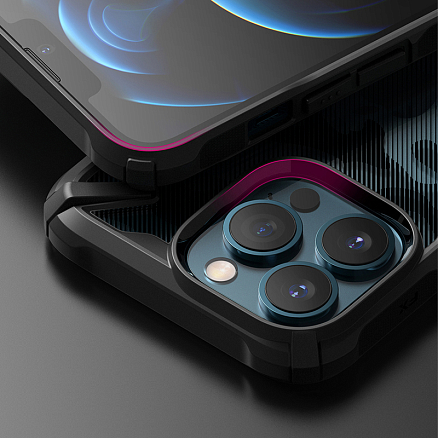 Чехол для iPhone 13 Pro гибридный Ringke Fusion X Design Camo черный