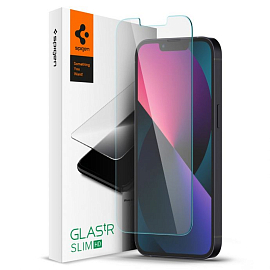Защитное стекло для iPhone 13 Pro Max, 14 Plus на экран Spigen Glas.TR Slim HD прозрачное