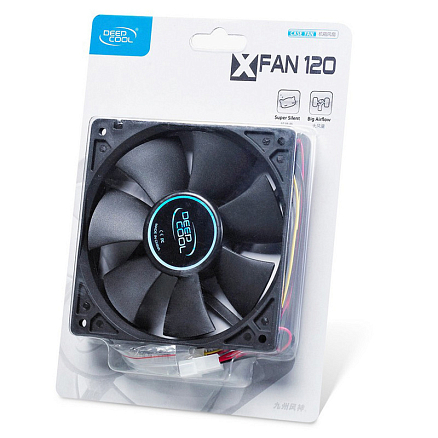 Вентилятор (кулер) для корпуса ПК Deepcool XFAN 120 черный