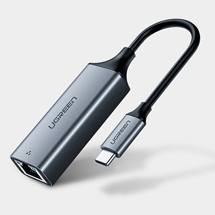 Переходник Type-C - Gigabit Ethernet длина 10 см Ugreen CM199 серый