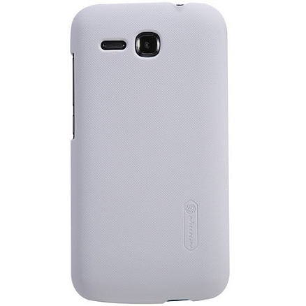 Чехол для Huawei Ascend Y600 пластиковый тонкий Nillkin Super Frosted белый