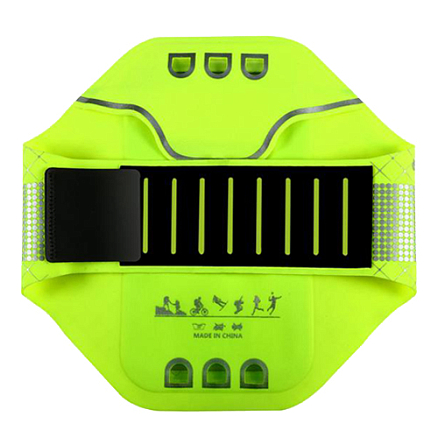 Чехол универсальный для телефона до 4.7 дюйма спортивный наручный Baseus Sports Armband кислотно-зеленый