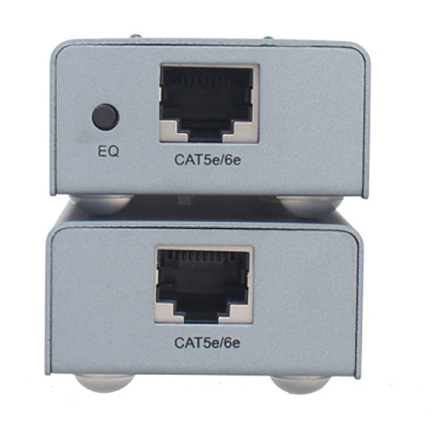 Удлинитель HDMI (HDMI Extender+ Splitter (разветвитель) на 2 порта) до 35 метров по витой паре Dtech DT-7009B с питанием