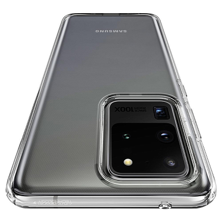 Чехол для Samsung Galaxy S20 Ultra гелевый ультратонкий Spigen SGP Liquid Crystal прозрачный