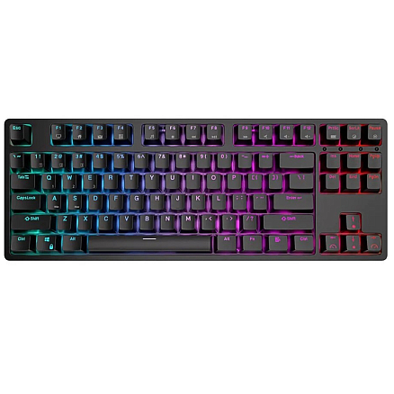 Клавиатура беспроводная Bluetooth Royal Kludge RK87 RK Red механическая с подсветкой игровая черная