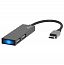 Переходник Type-C - 2 х USB 2.0 Ritmix CR-4201 серый