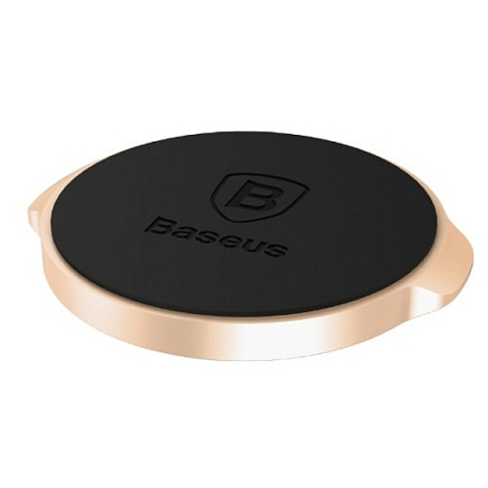Держатель автомобильный на приборную панель магнитный Baseus Small Ears Flat золотистый