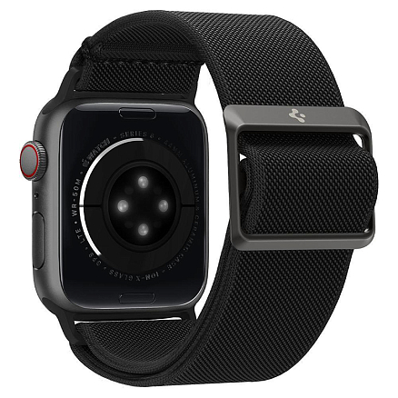 Ремешок-браслет для Apple Watch 42 и 44 мм текстильный Spigen Fit Lite черный