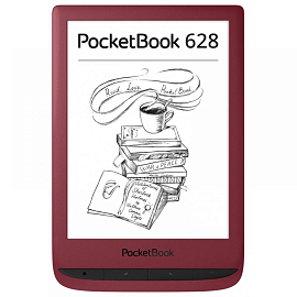 Электронная книга Pocketbook 628 с подсветкой бордовая