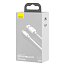 Кабель USB - Lightning для зарядки iPhone 1,5 м 2.4А Baseus Simple Wisdom белый 2 шт.