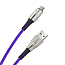 Кабель USB - MicroUSB для зарядки 1 м 4А плетеный Baseus Waterdrop (быстрая зарядка) фиолетовый