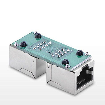 Переходник RJ45 - RJ45 (мама - мама) Ugreen NW114 белый