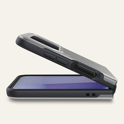 Чехол для Samsung Galaxy Z Flip 4 гелевый Spigen Cyrill Color Brick прозрачно-серый