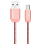 Кабель USB - MicroUSB для зарядки 1 м Joyroom S-M322 розовое золото