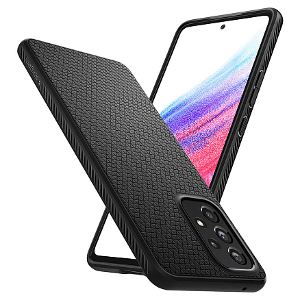 Чехол для Samsung Galaxy A53 гелевый Spigen Liquid Air матовый черный
