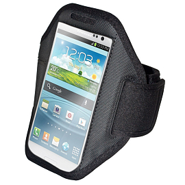 Чехол универсальный для телефона до 5.1 дюйма спортивный наручный GreenGo Hit черный