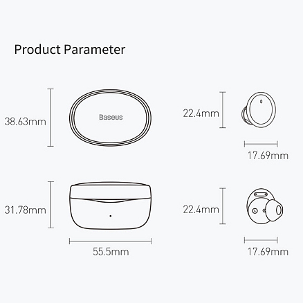 Наушники Baseus Bowie E2 (черный)