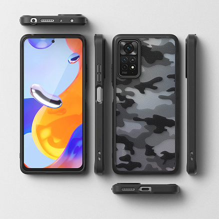 Чехол для Xiaomi Redmi Note 11 Pro, 11 Pro 5G гибридный Ringke Fusion камуфляжный матовый