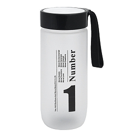 Бутылка для воды со шкалой Number One 590 мл черно-белая