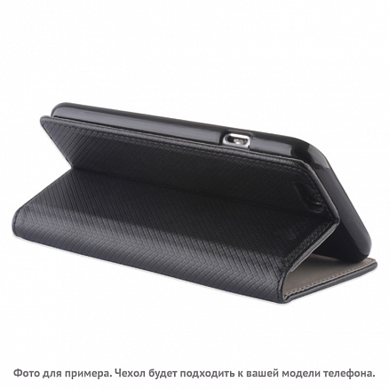 Чехол для Lenovo Vibe K5, Vibe K5 Plus A6020, Lemon 3 кожаный - книжка GreenGo Smart Magnet черный