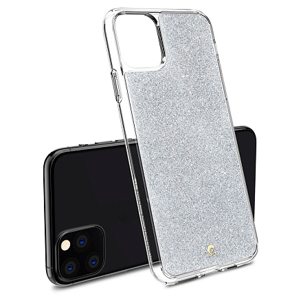 Чехол для iPhone 11 Pro гибридный блестящий Spigen Сyrill Etoile Glitter серебристый