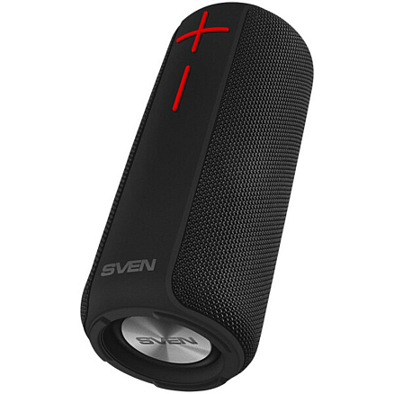 Портативная колонка Sven PS-215 с защитой от воды, подсветкой, FM-радио, USB и поддержкой MicroSD черная