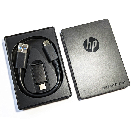 Внешний SSD накопитель HP P700 256Gb USB 3.2 Gen2 черный