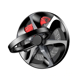 Держатель для телефона на палец Baseus Wheel A1S черно-серебристый