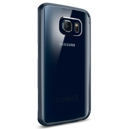 Чехол для Samsung Galaxy S6 гибридный Spigen SGP Ultra Hybrid прозрачно-графитовый