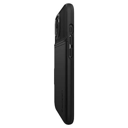 Чехол для iPhone 13 гибридный со слотом для карты Spigen Slim Armor CS черный