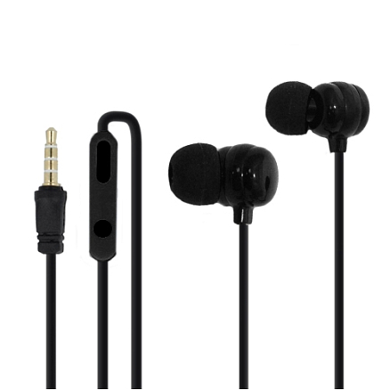 Наушники Forever CM-310 вакуумные с микрофоном черные