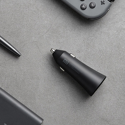 Зарядное устройство автомобильное с двумя USB входами 3А Xiaomi Mi Dual-Port Car Charger GDS4147GL (быстрая зарядка 37W)